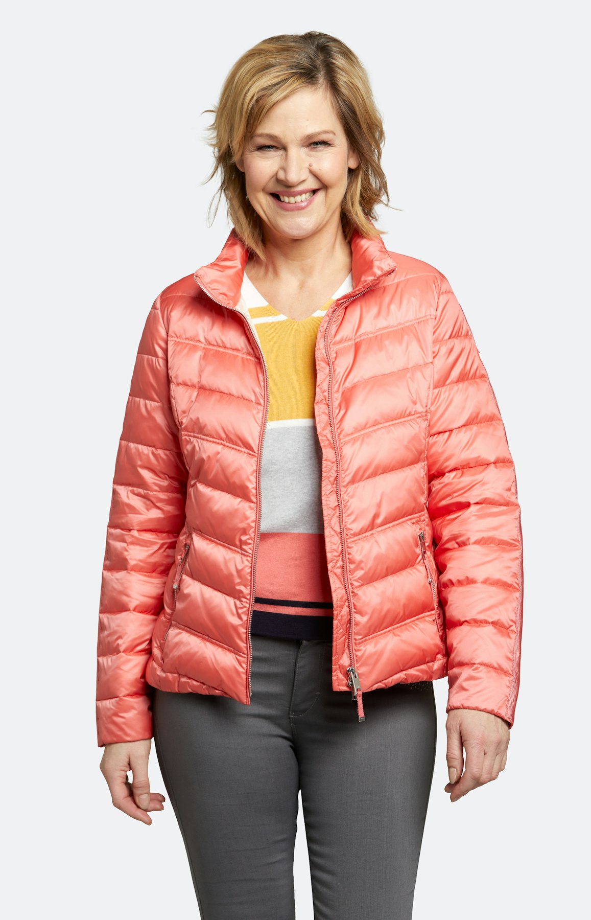 Steppjacke mit Stehkragen