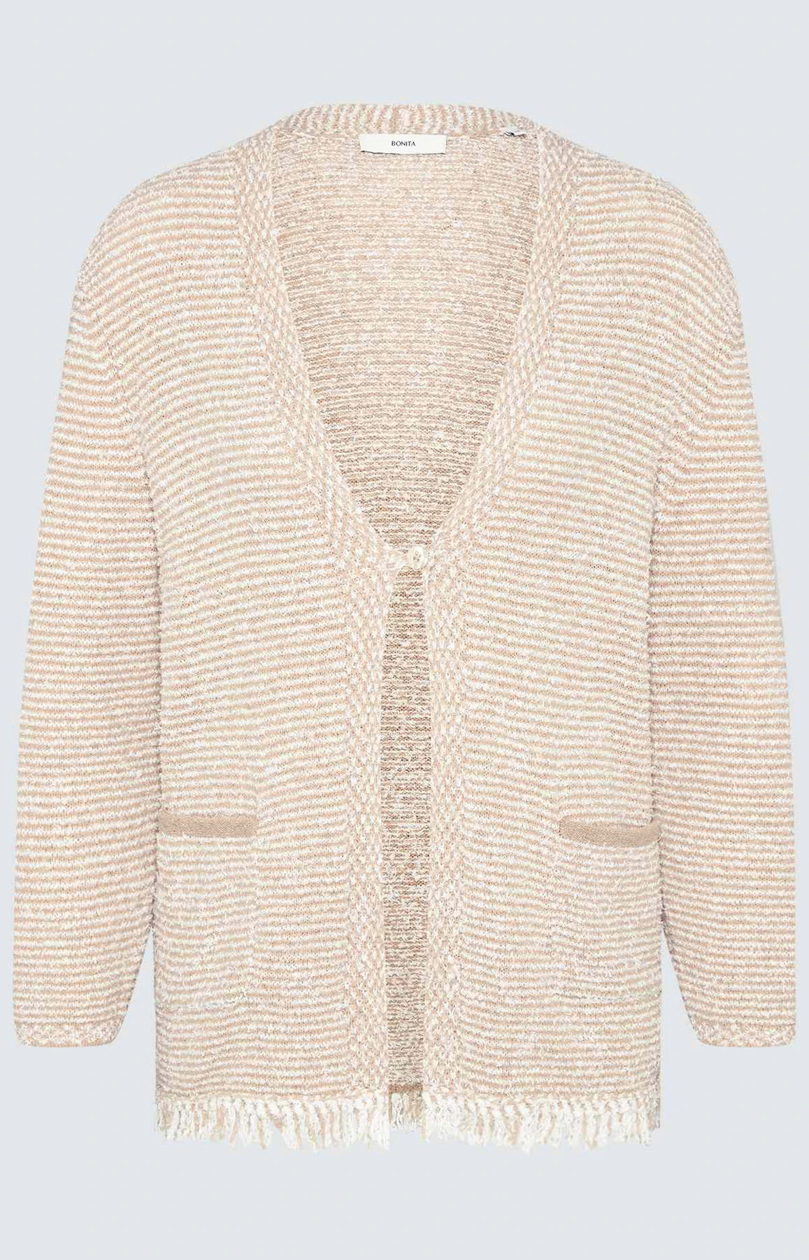 Strickjacke mit Strukturmuster