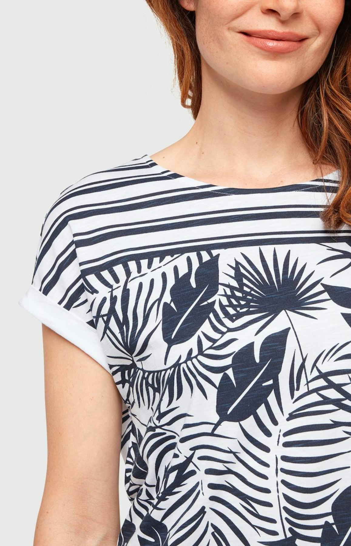 T-Shirt mit Muster-Mix