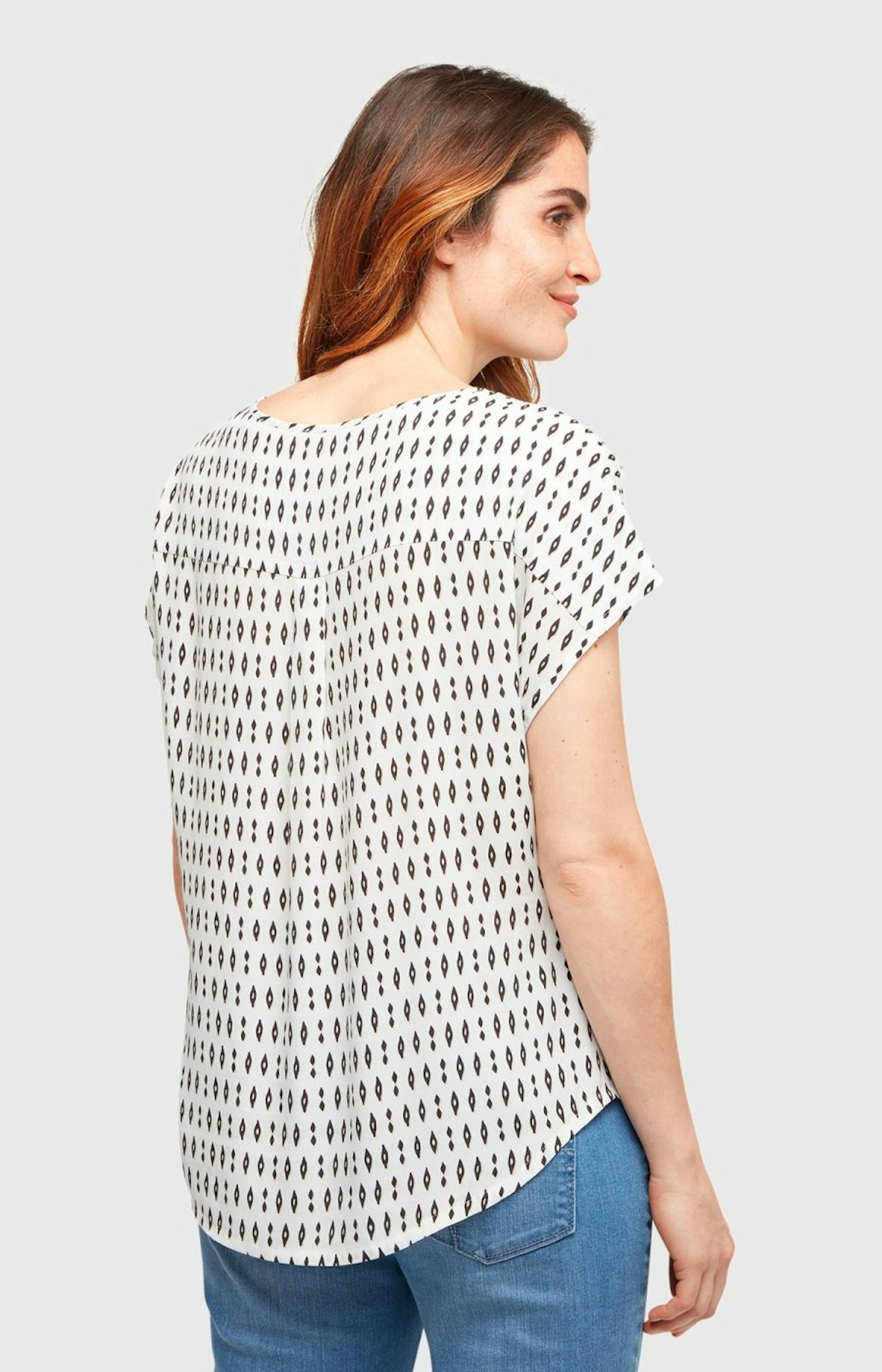 Bluse mit Ethno-Print