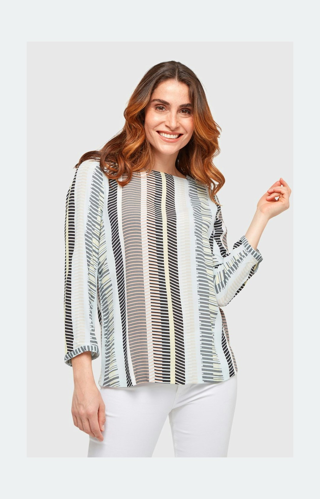 Bluse mit Allover-Muster