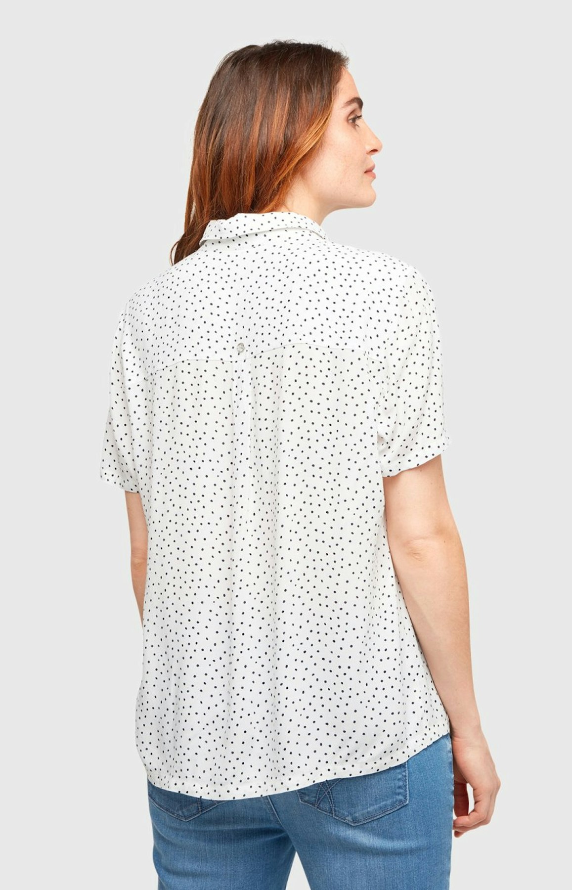 Bluse mit Punktemuster