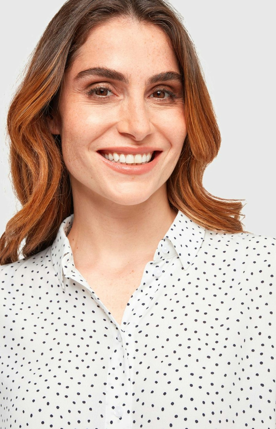 Bluse mit Punktemuster