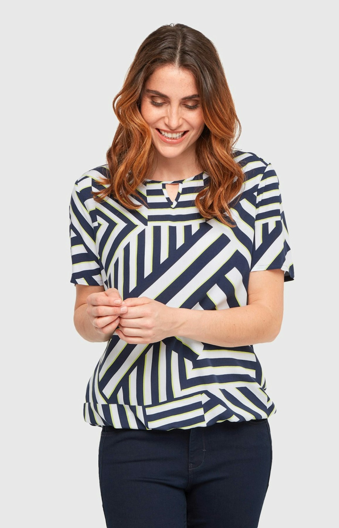 Bluse mit Allover-Muster