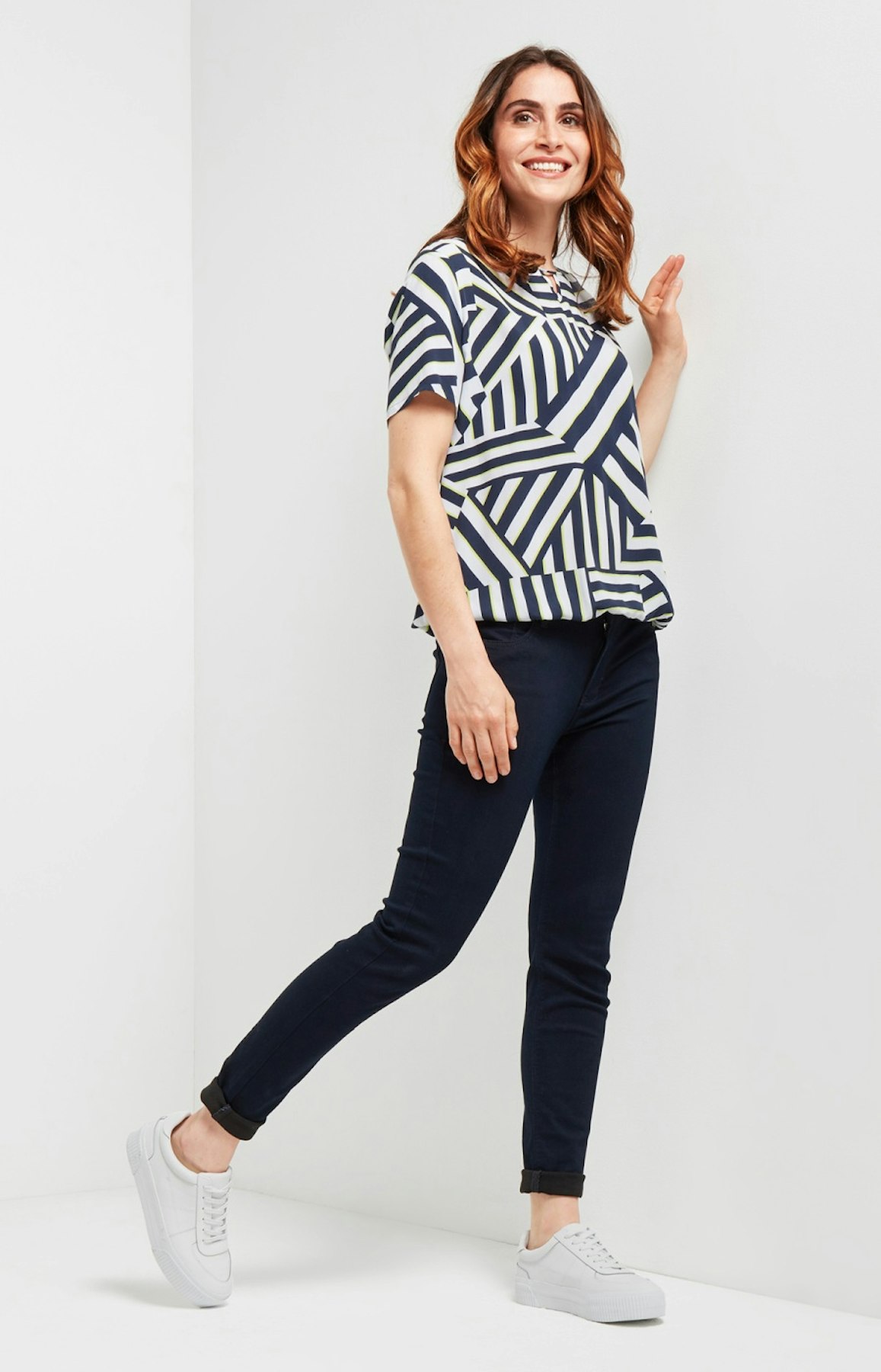 Bluse mit Allover-Muster