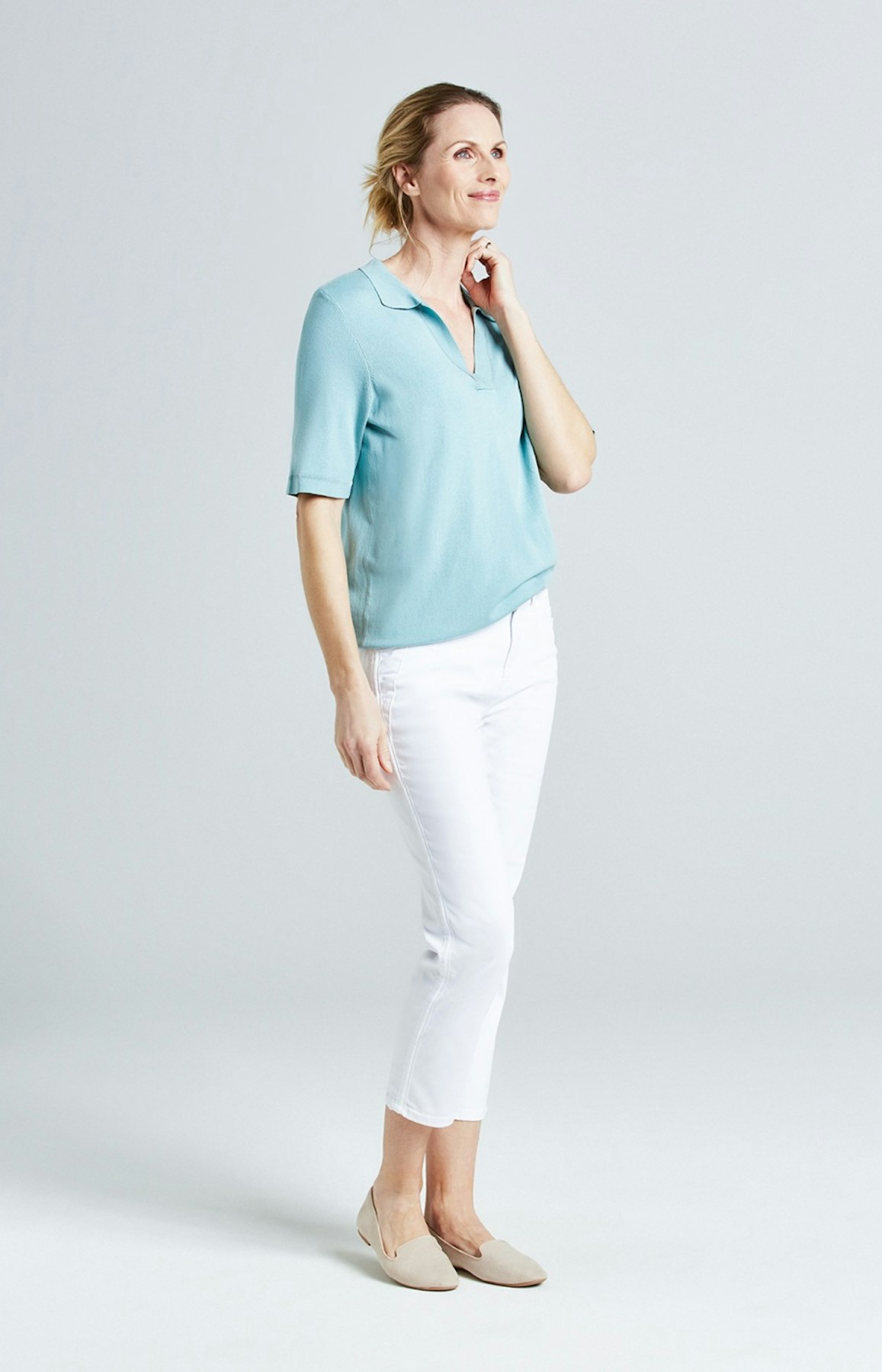 Pullover mit Polokragen