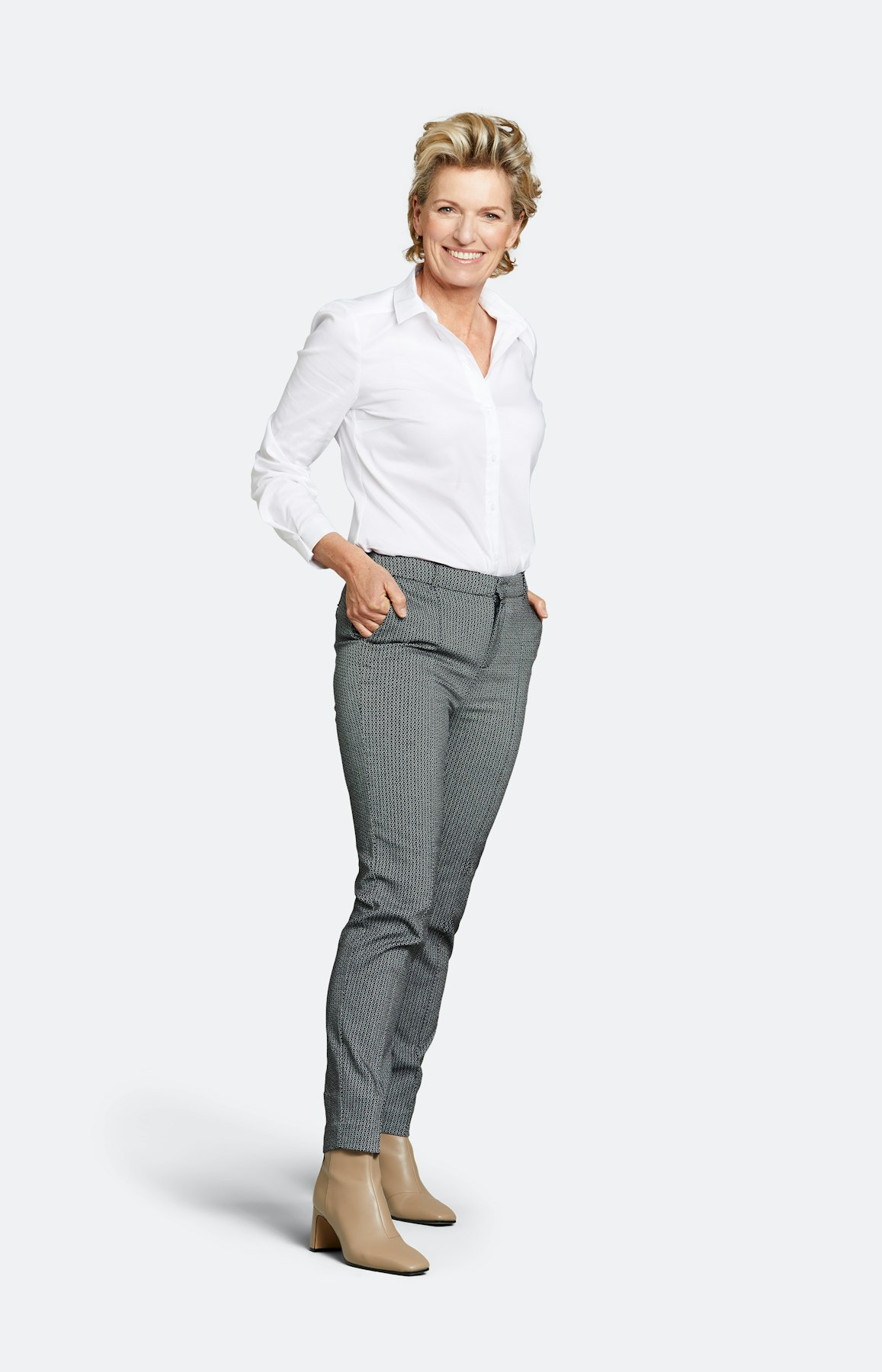 Hose mit schmalem Bein