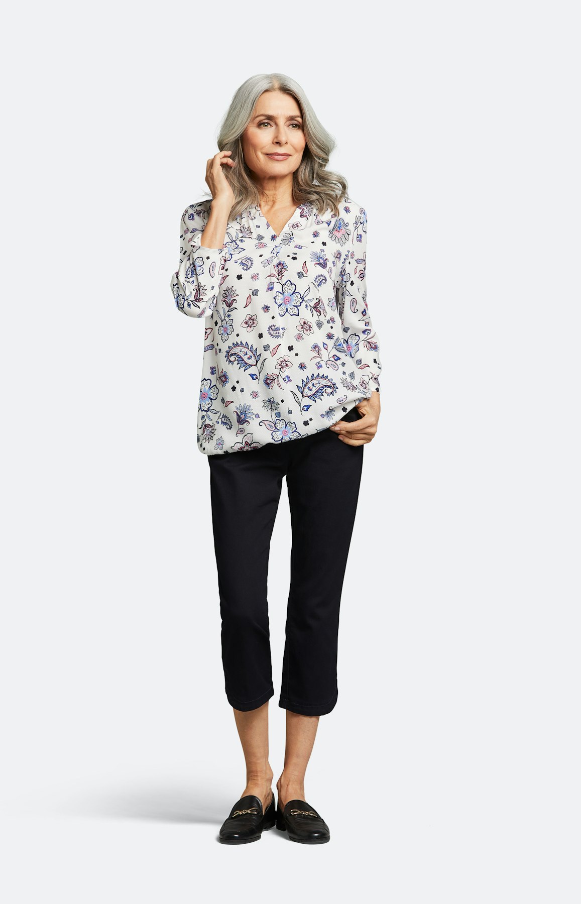 Bluse mit 3/4 Ärmel