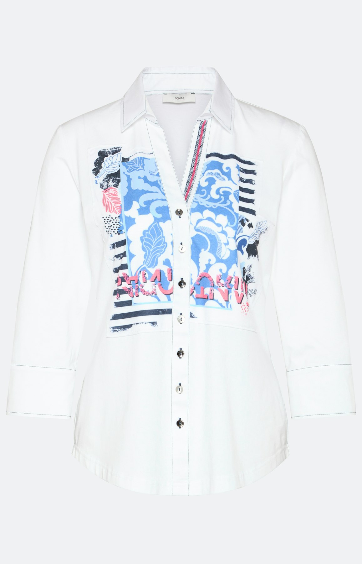 Bluse mit 3/4 Ärmel