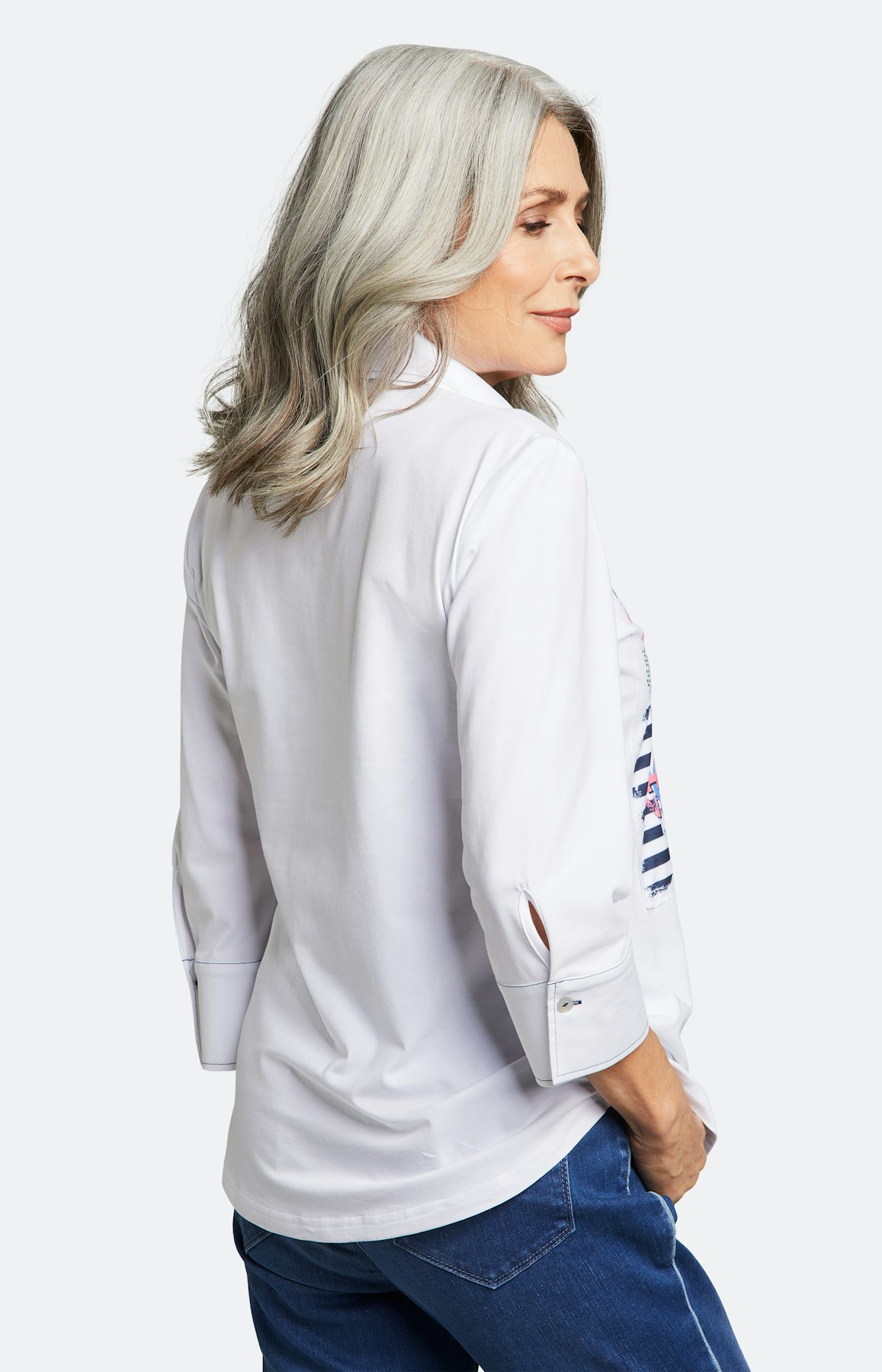 Bluse mit 3/4 Ärmel