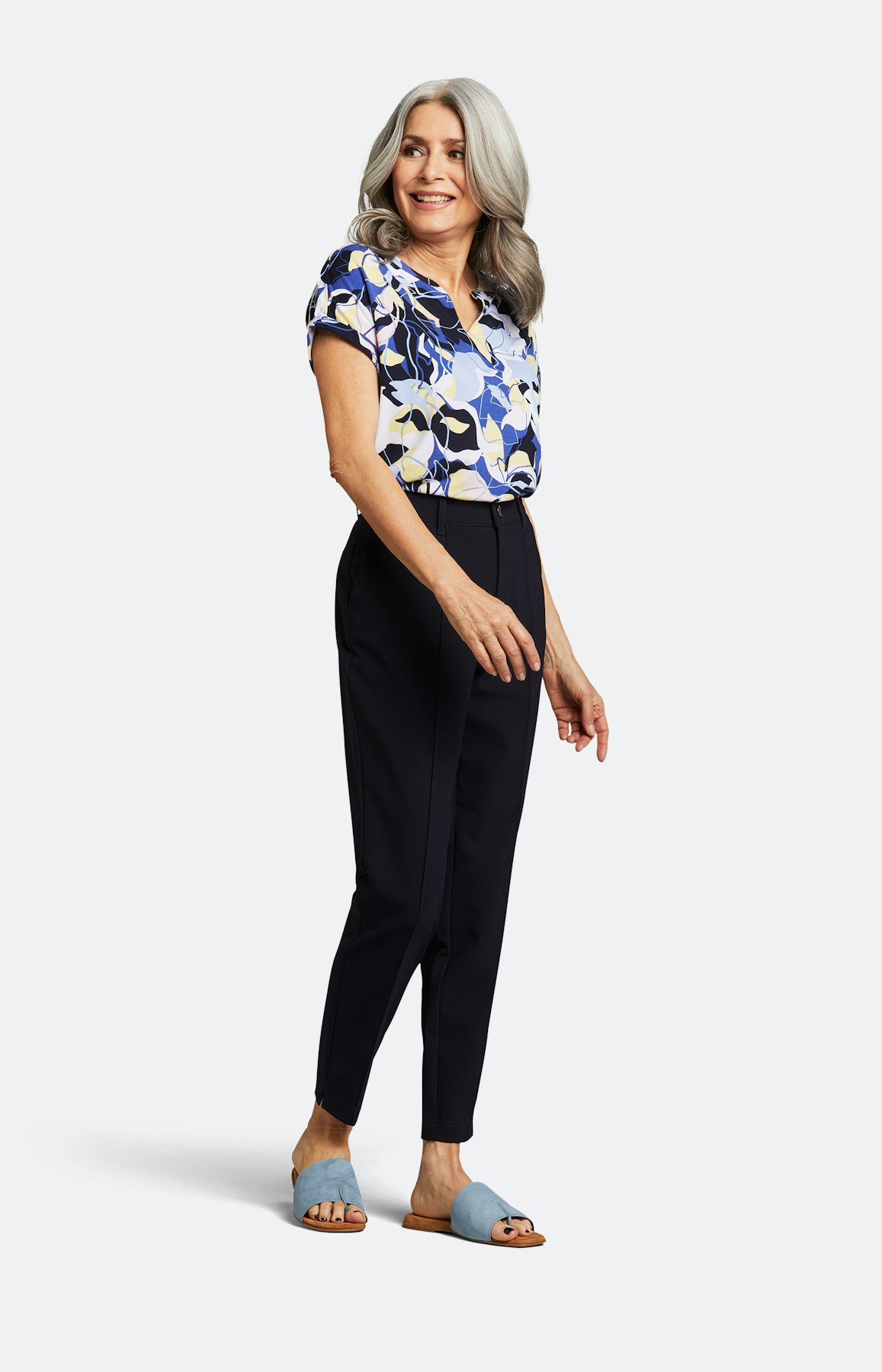 Hose mit schmalem Bein