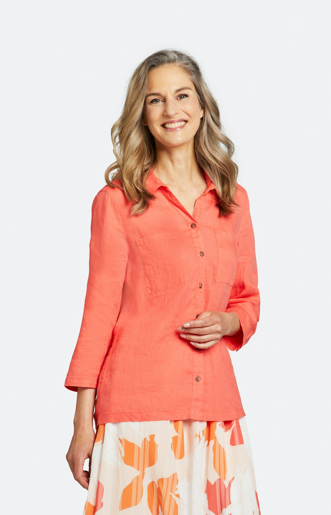 Bluse mit 3/4 Ärmel