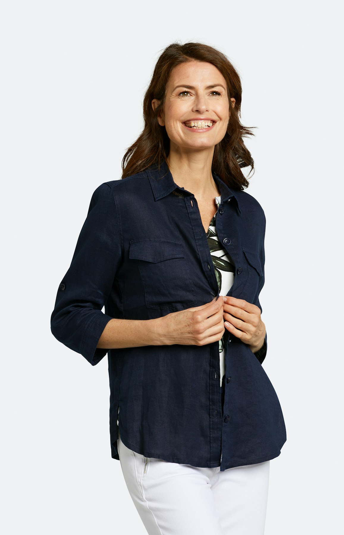 Bluse mit 3/4 Ärmel