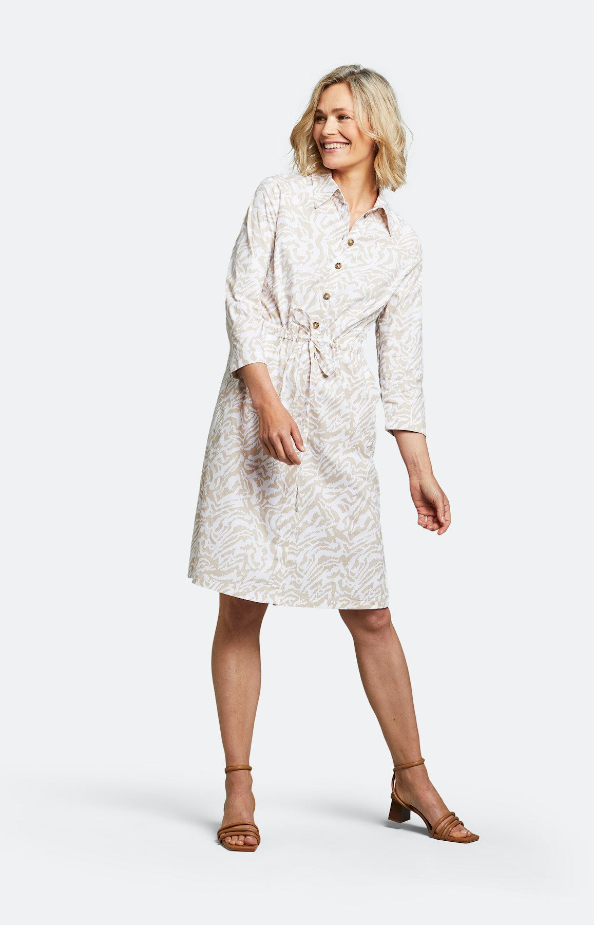 Kleid mit 3/4 Ärmel