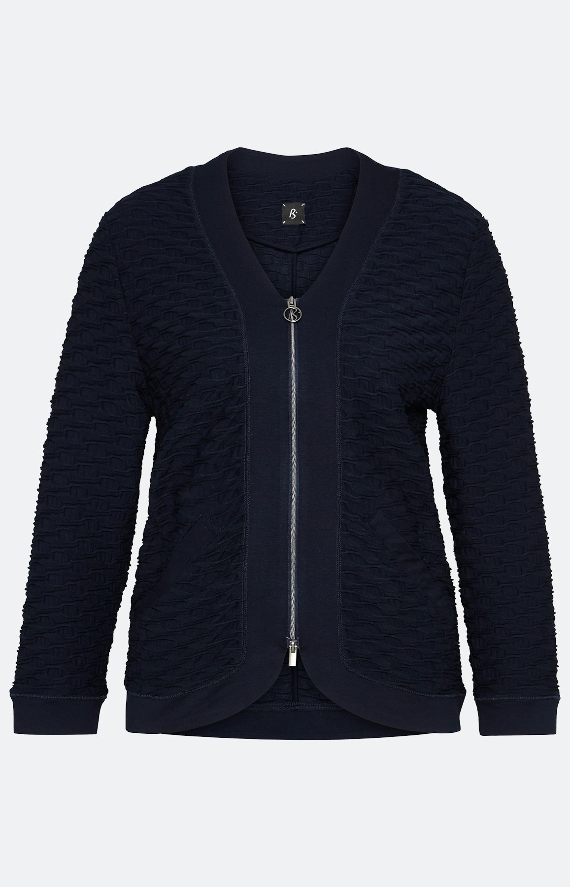 Sweatjacke mit 3/4 Ärmel