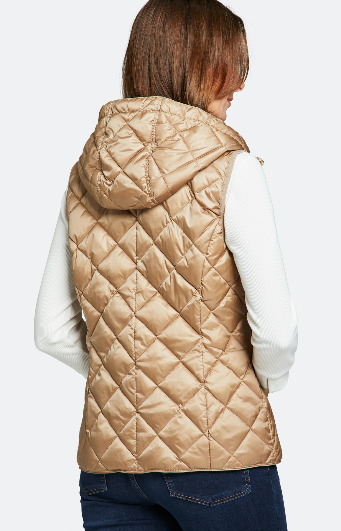 Stepp-Weste mit Kapuze