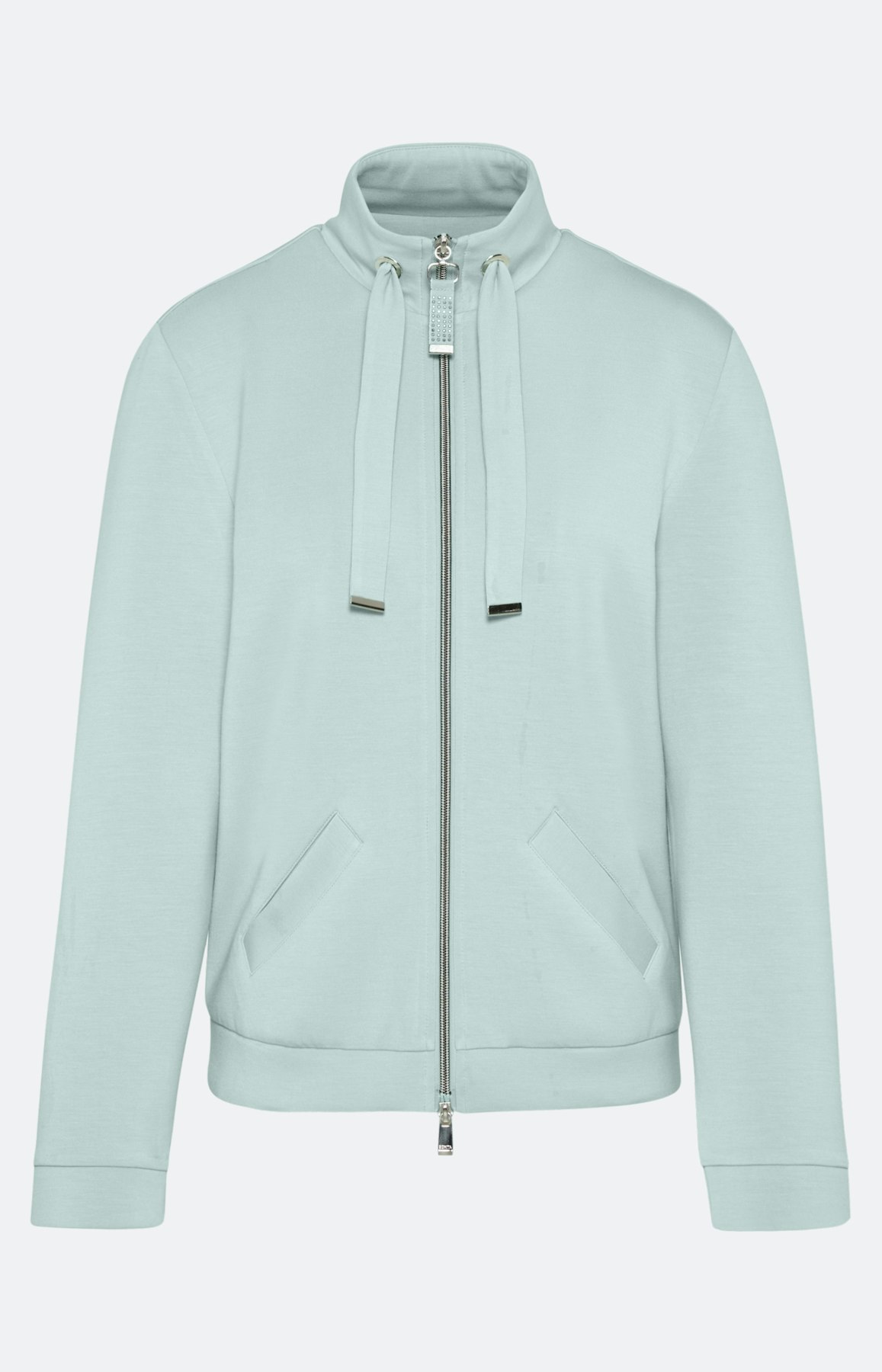 Sweatjacke mit Stehkragen