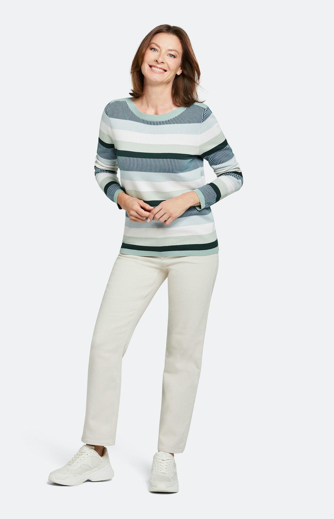 Strickpullover mit langem Arm