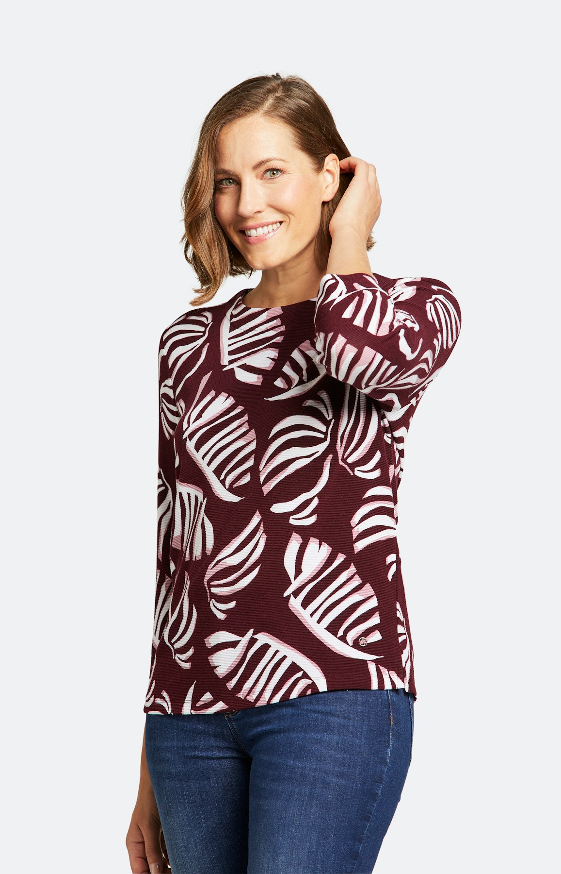 Sweatshirt mit 3/4 Ärmel