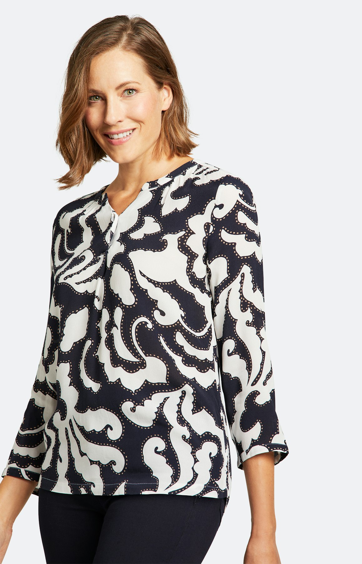 Bluse mit 3/4 Ärmel