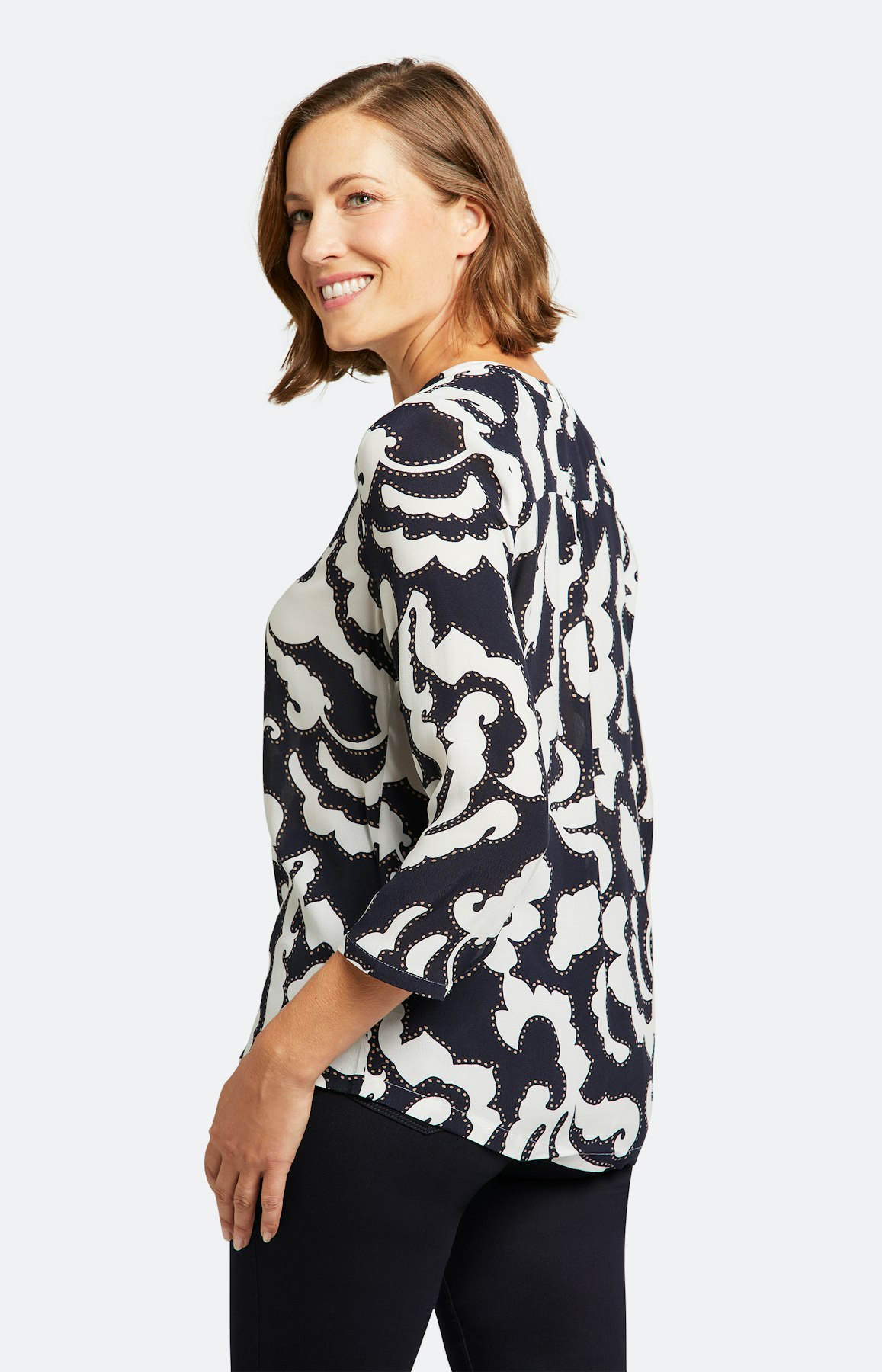 Bluse mit 3/4 Ärmel