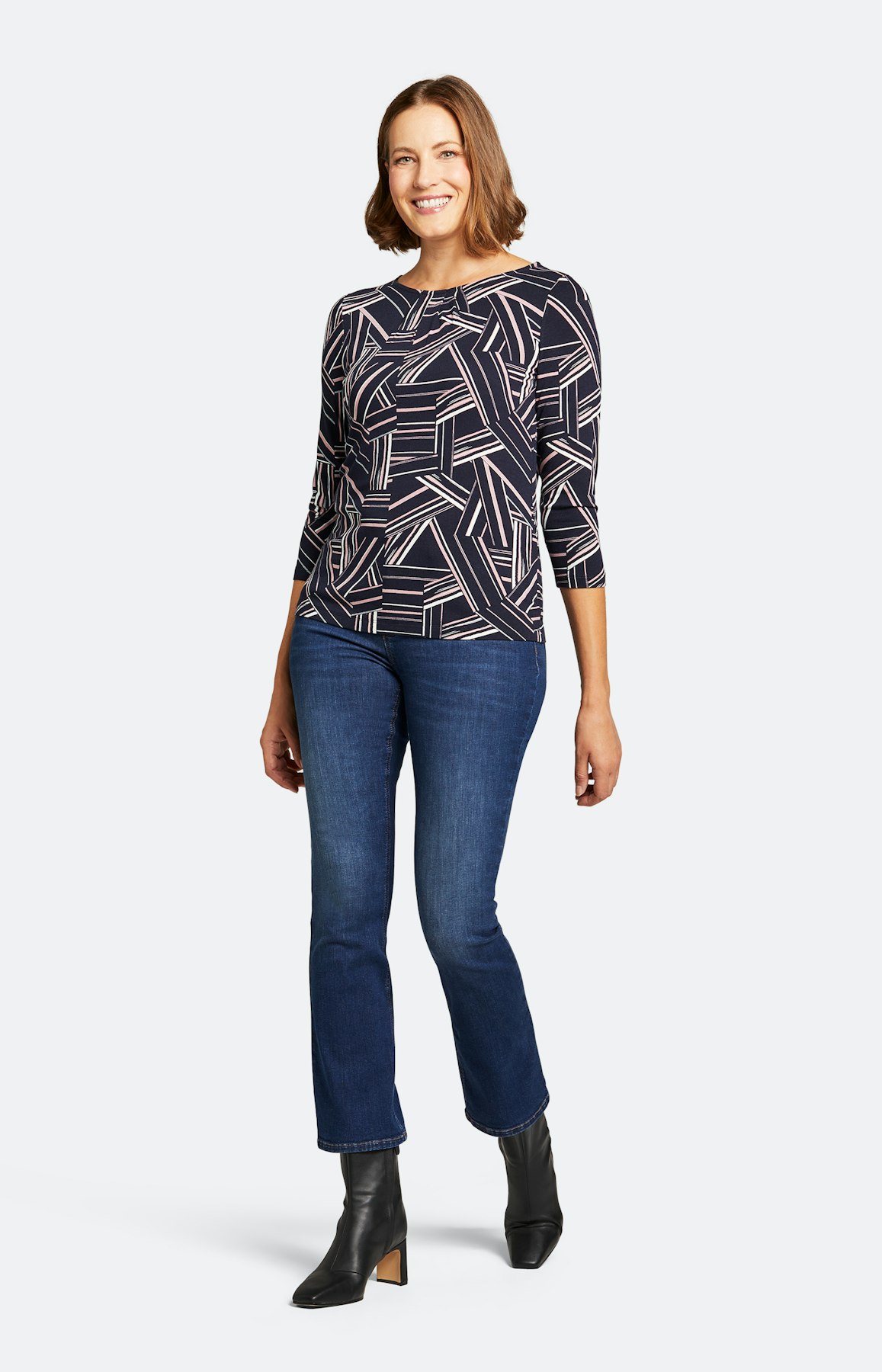 Shirt mit 3/4 Ärmel