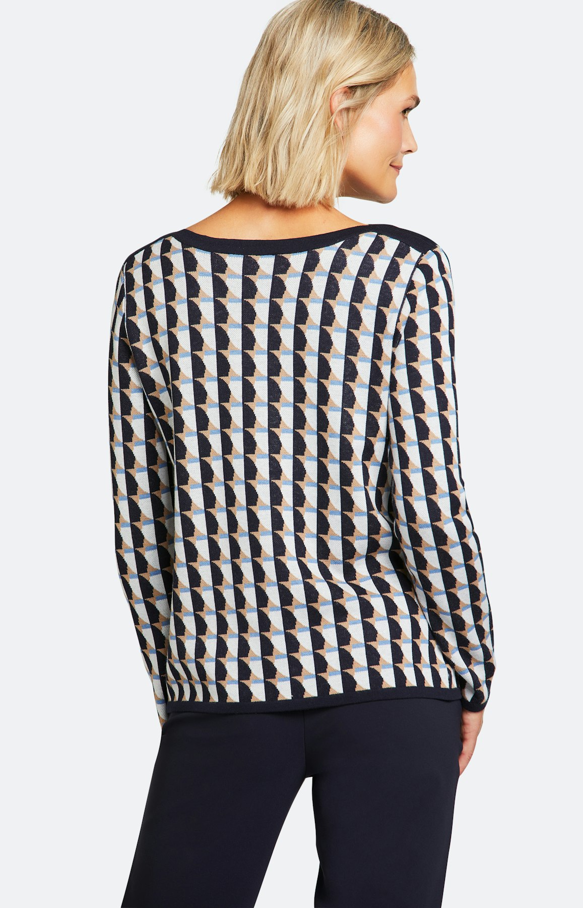 Strickpullover mit langem Arm