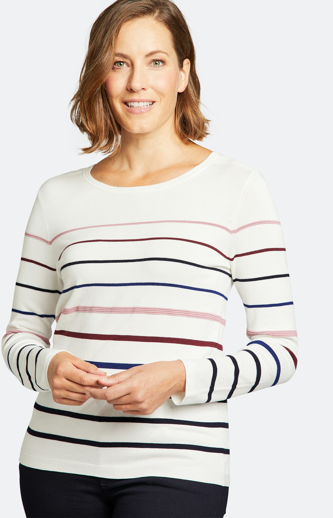 Strickpullover mit langem Arm