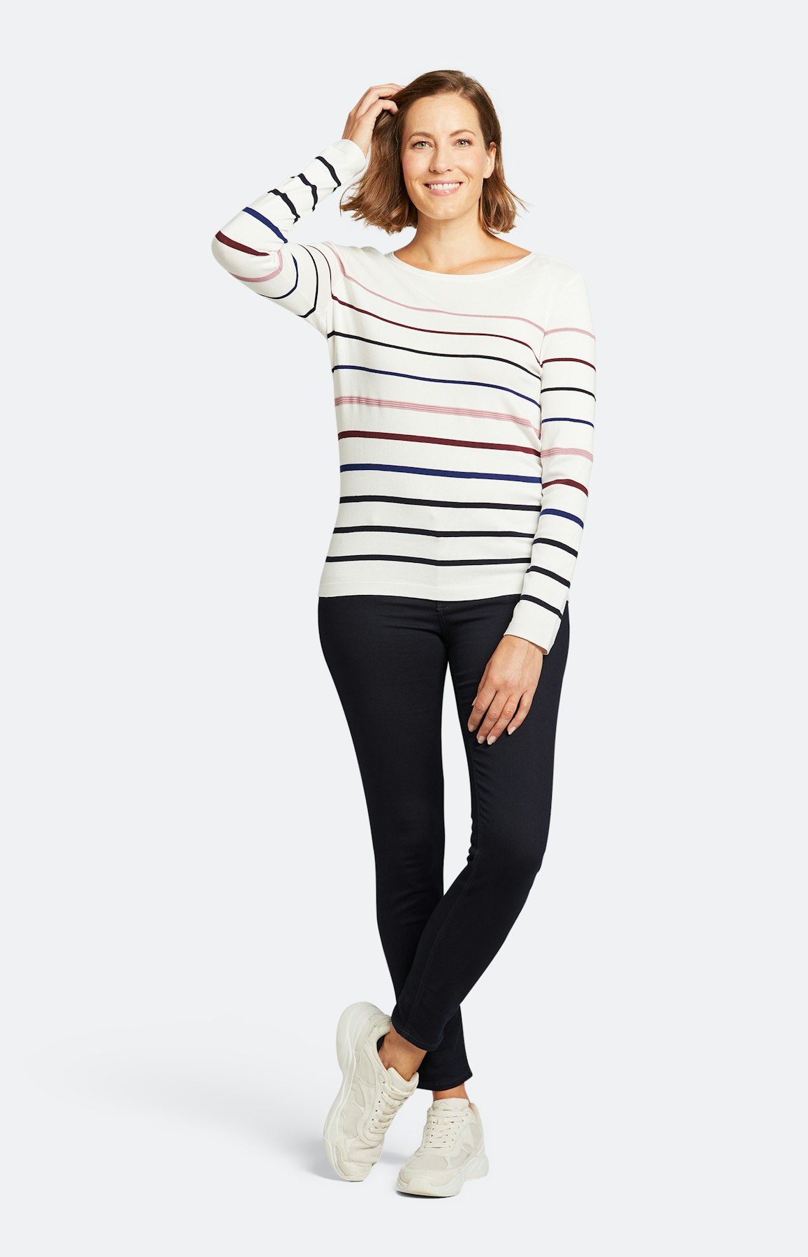 Strickpullover mit langem Arm