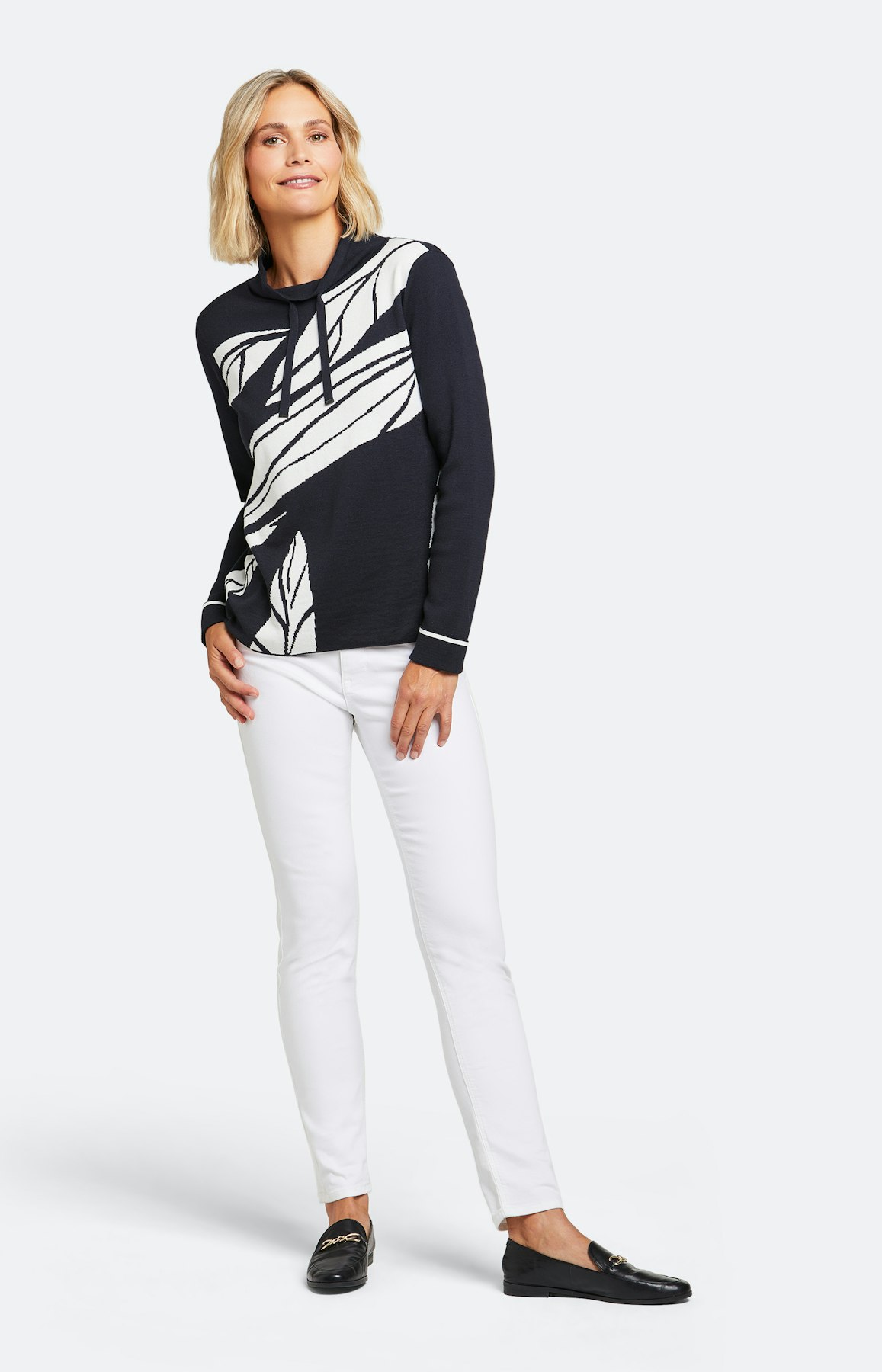 Strickpullover mit langem Arm