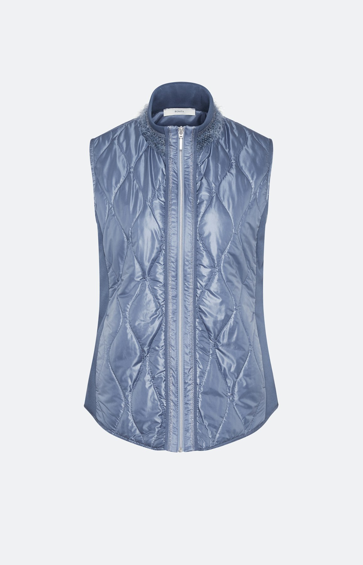 Stepp-Weste mit Stehkragen