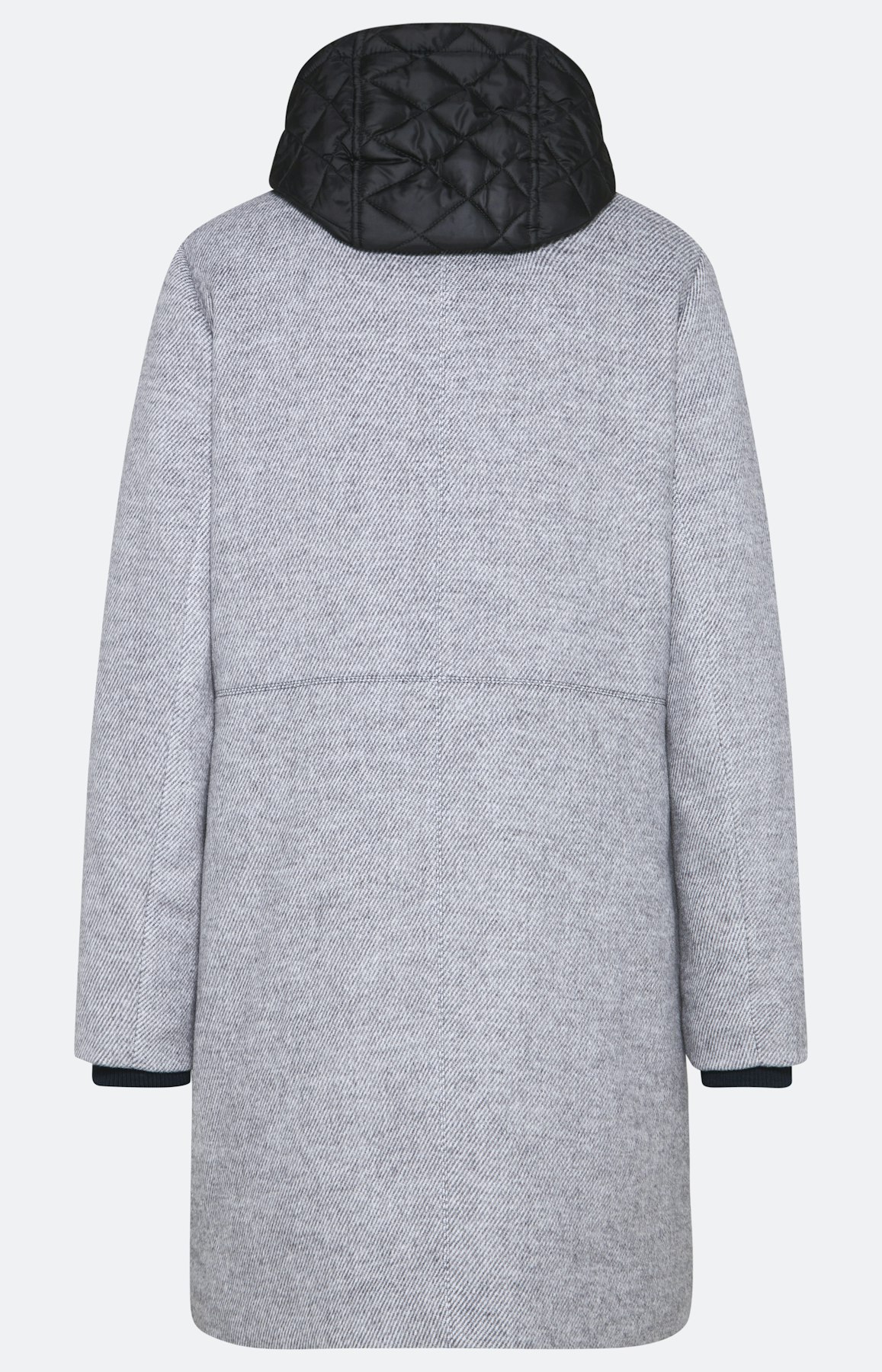 Lange Jacke mit Kapuze