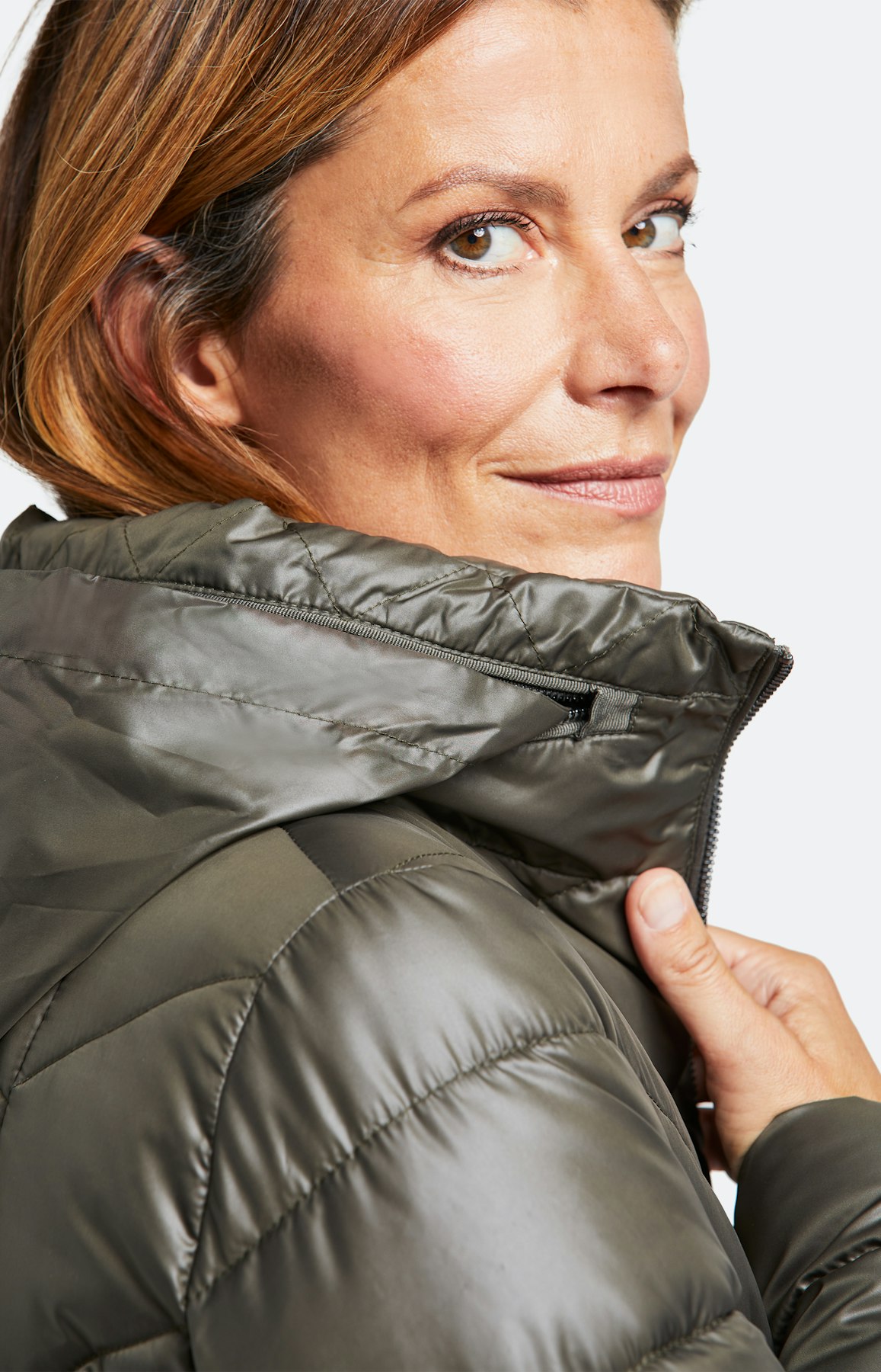 Lange Stepp-Jacke