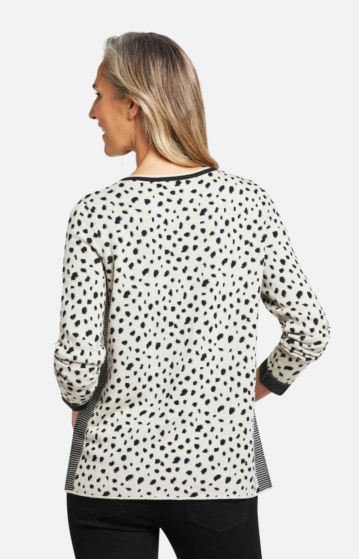 Strickpullover mit langem Arm