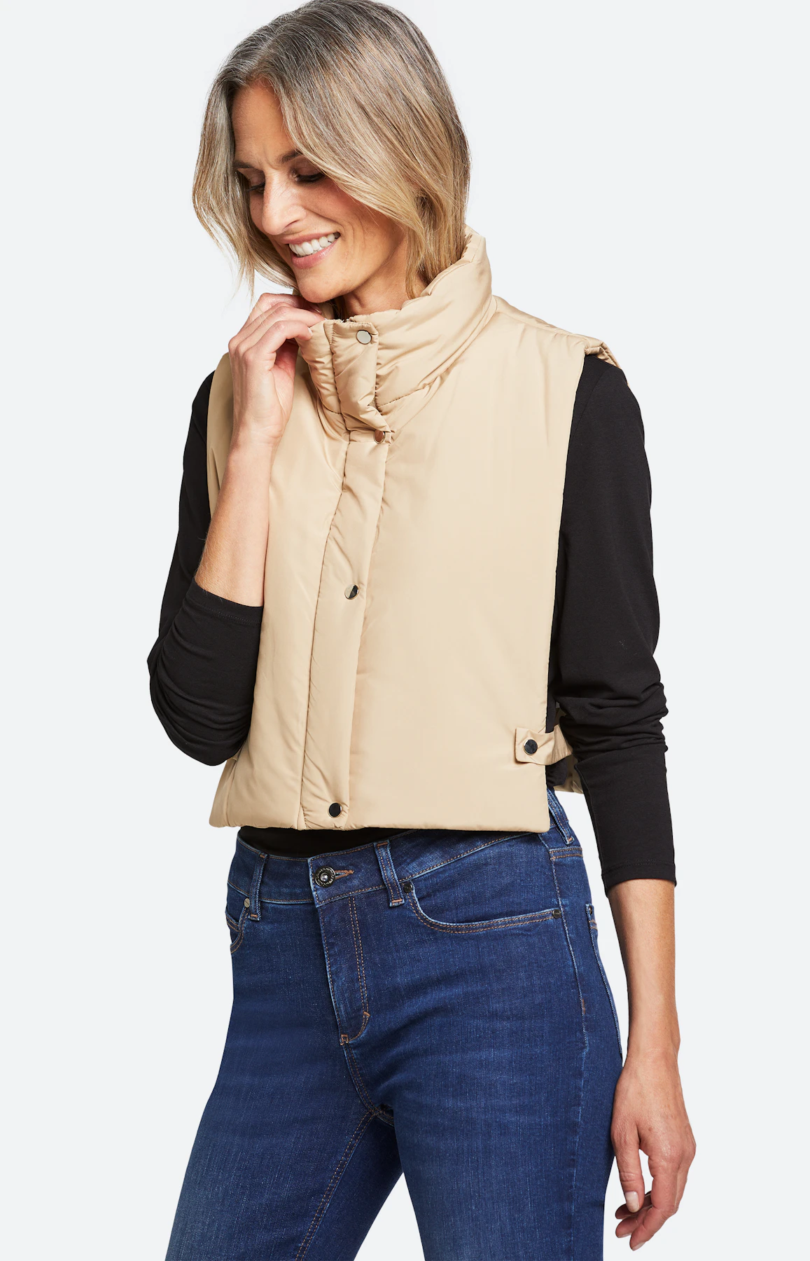 Stepp-Einsatz mit Kragen