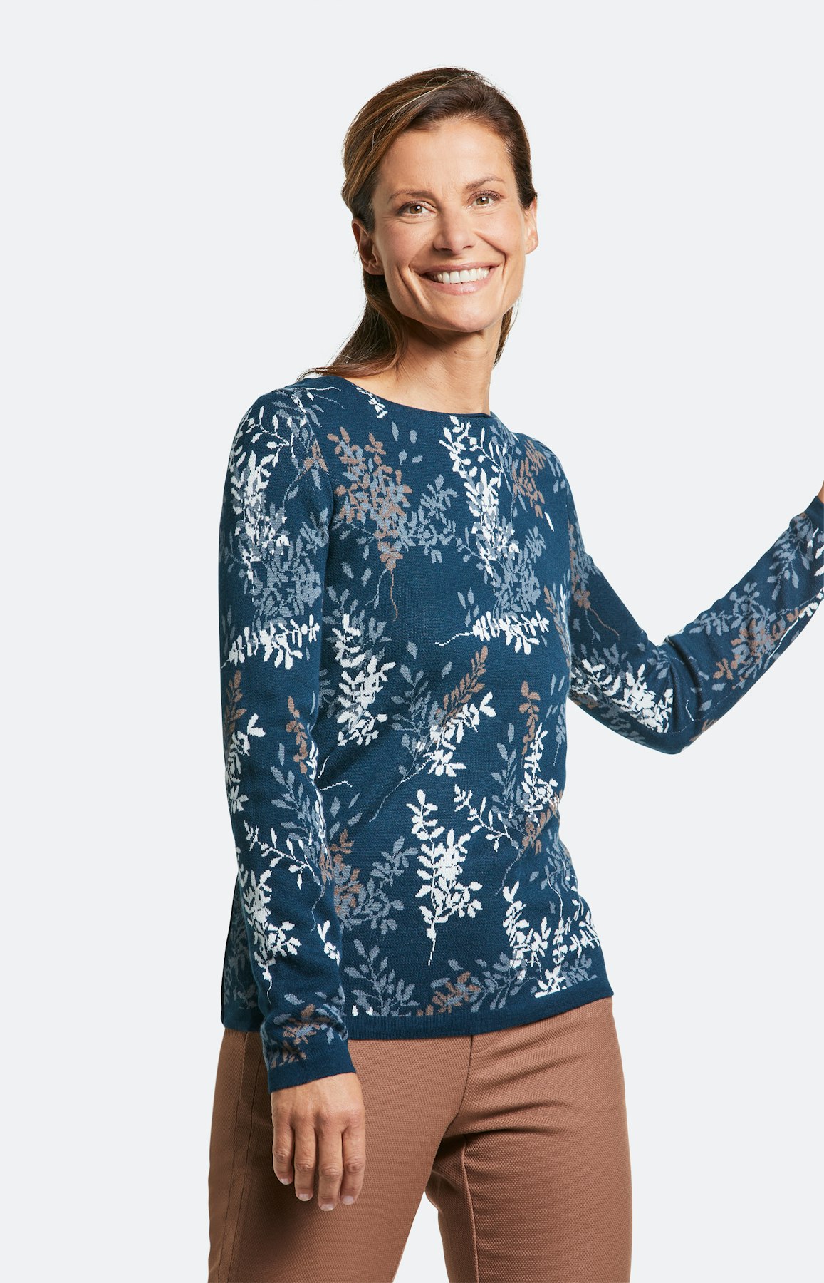 Strickpullover mit langem Arm