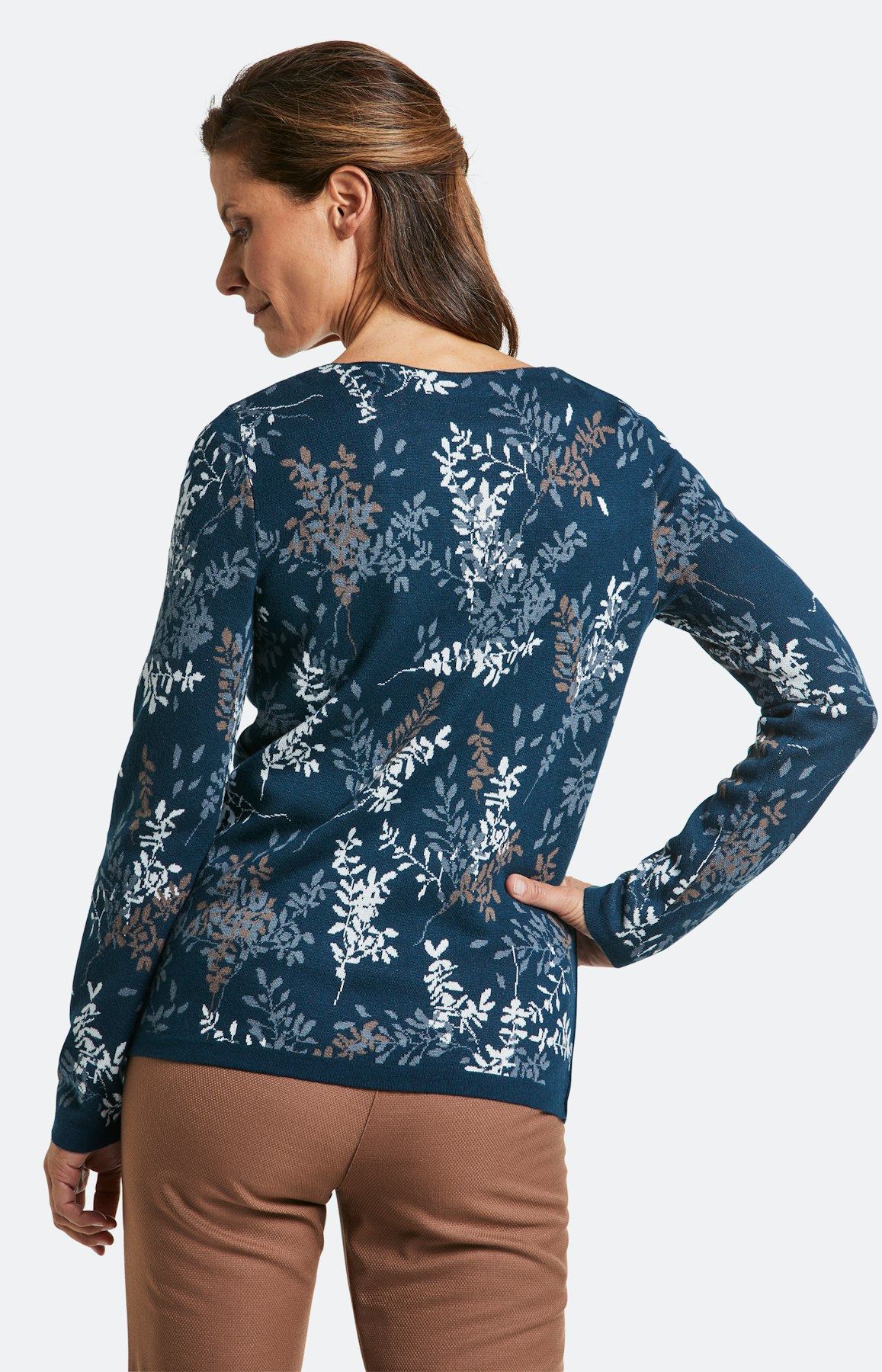 Strickpullover mit langem Arm