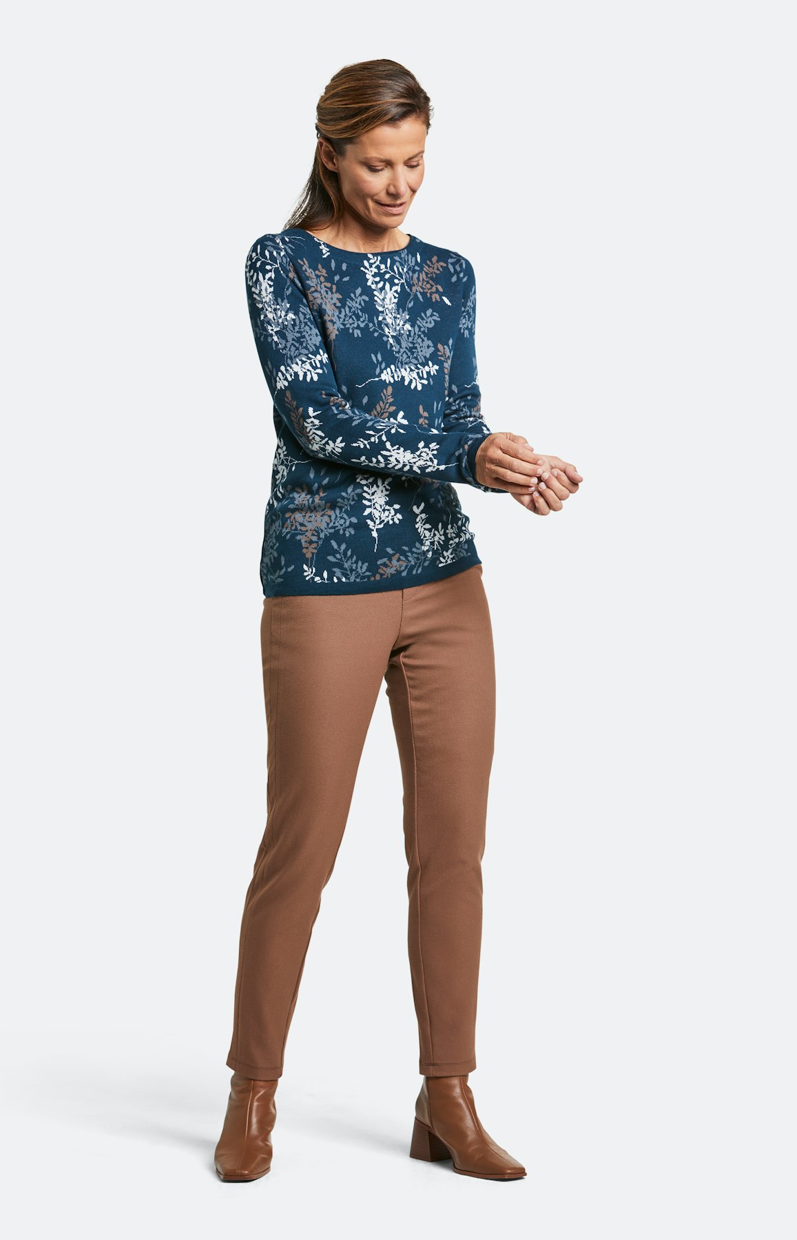 Strickpullover mit langem Arm