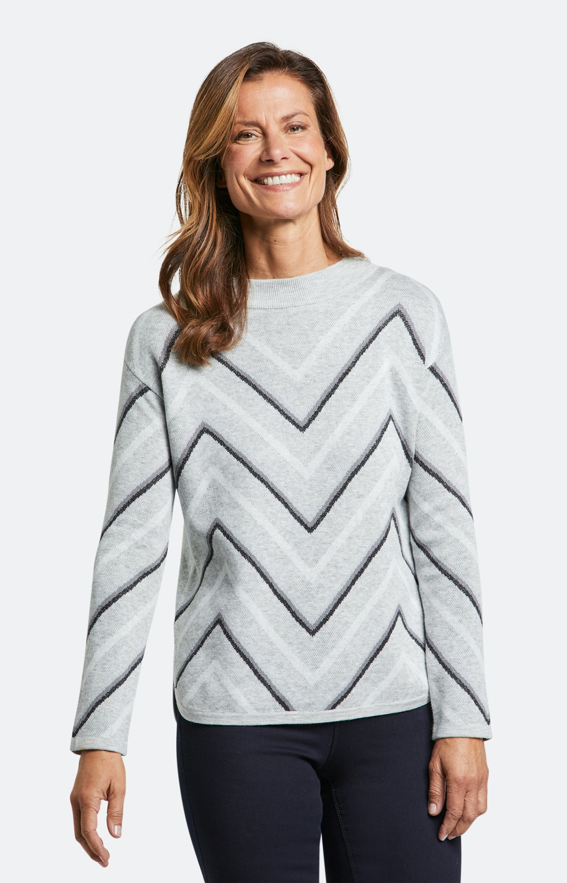 Strickpullover mit langem Arm