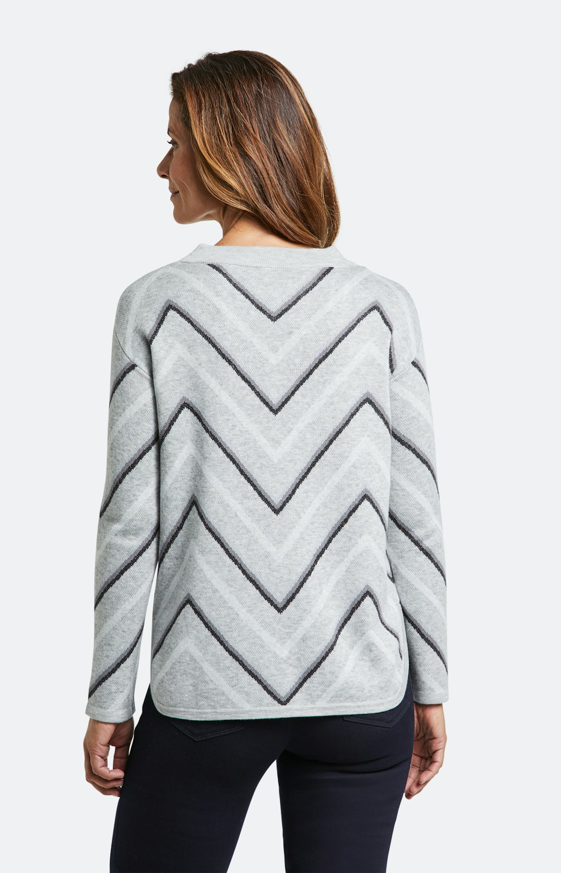 Strickpullover mit langem Arm