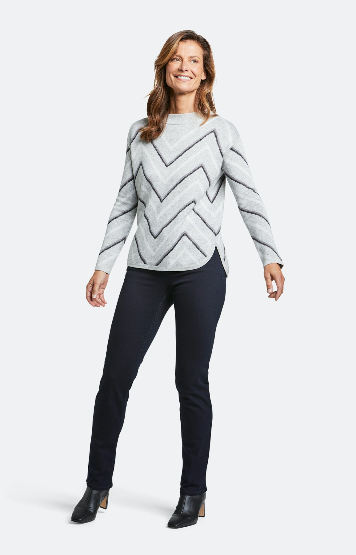 Strickpullover mit langem Arm