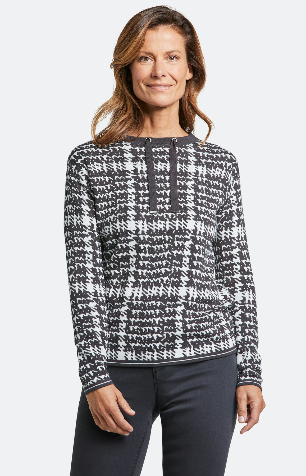 Strickpullover mit langem Arm