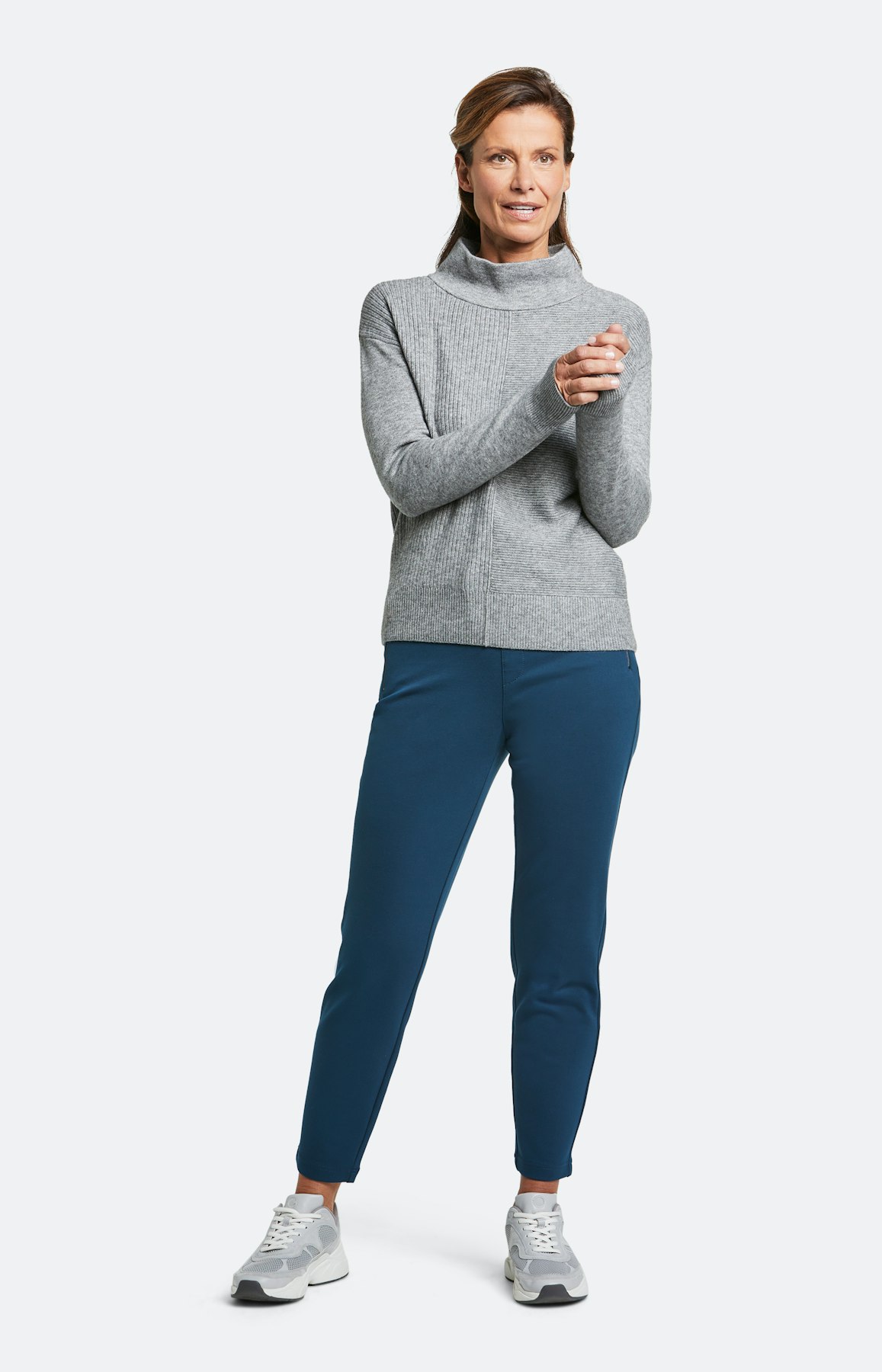 Strickpullover mit langem Arm