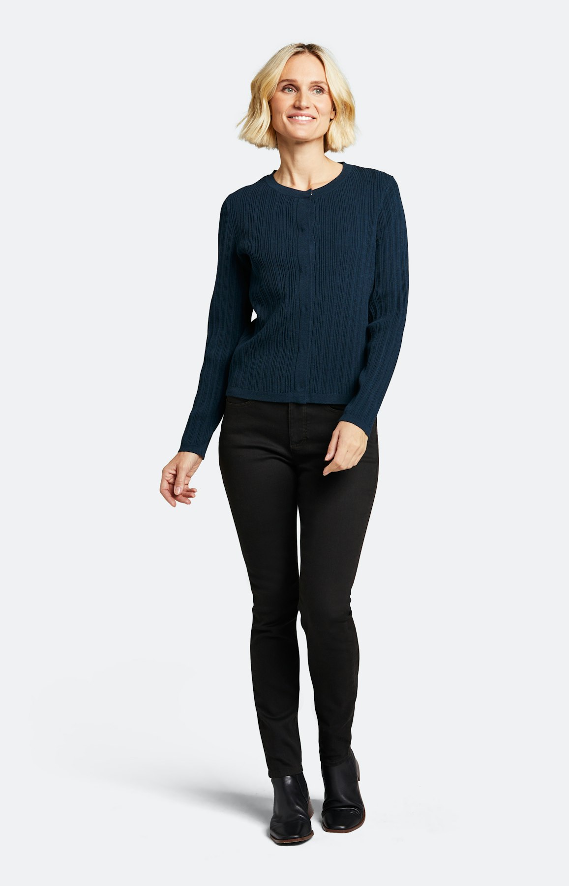 Strickjacke mit langem Arm