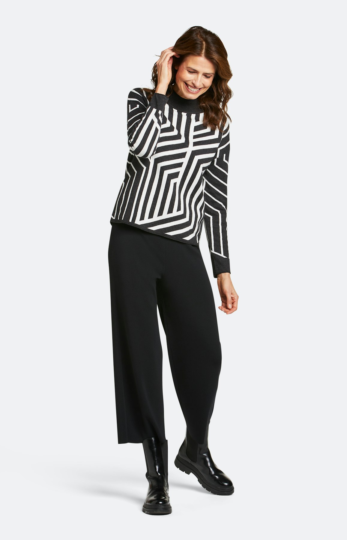 Strickpullover mit langem Arm