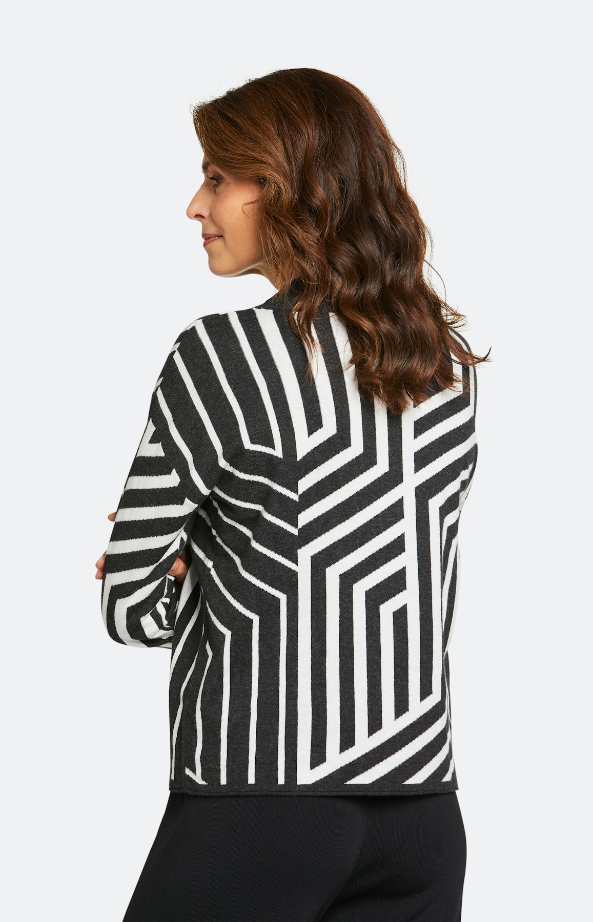 Strickpullover mit langem Arm