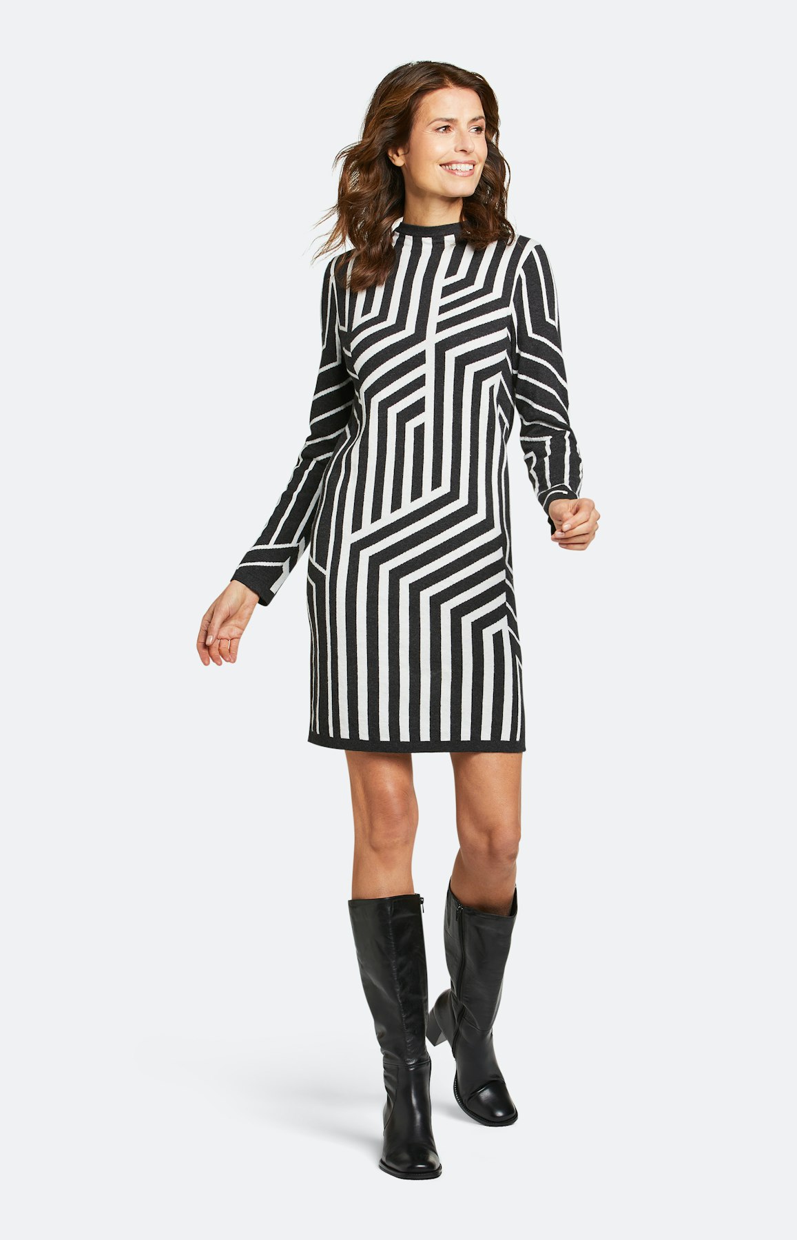 Strickkleid mit langem Arm