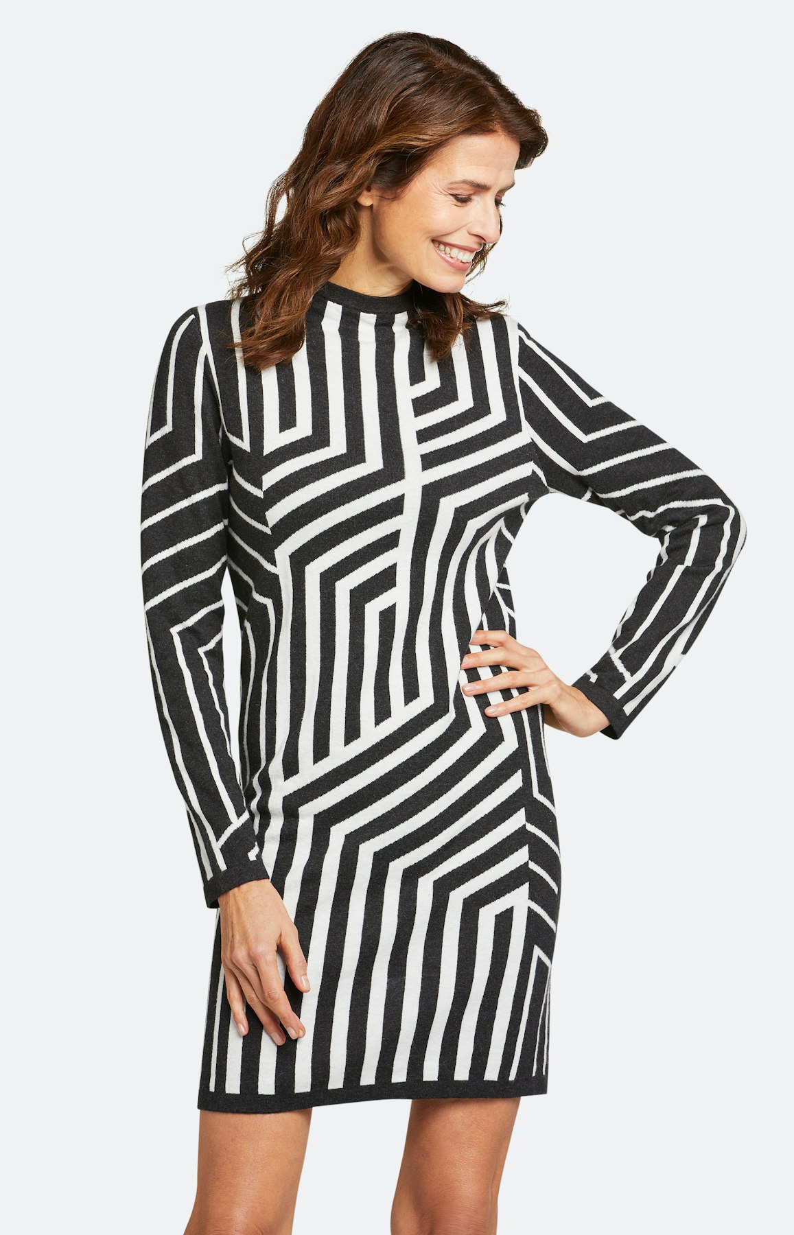 Strickkleid mit langem Arm