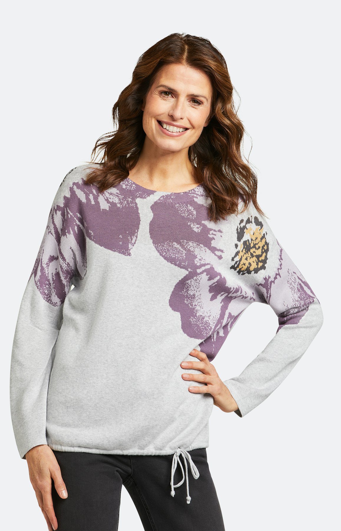 Strickpullover mit langem Arm