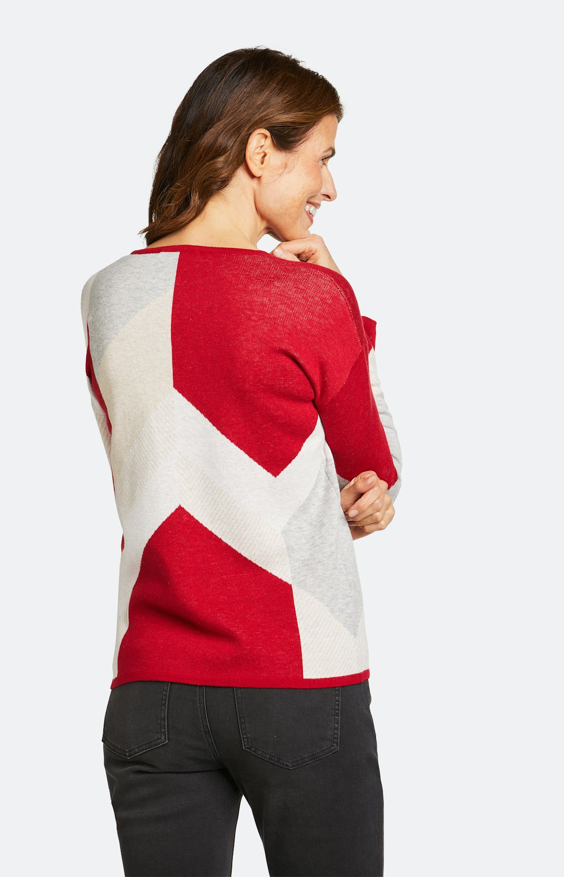 Strickpullover mit langem Arm